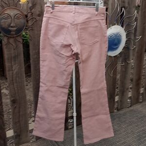 Woman's corduroy jeans, some kind of pink. Good stretch. Size 9.